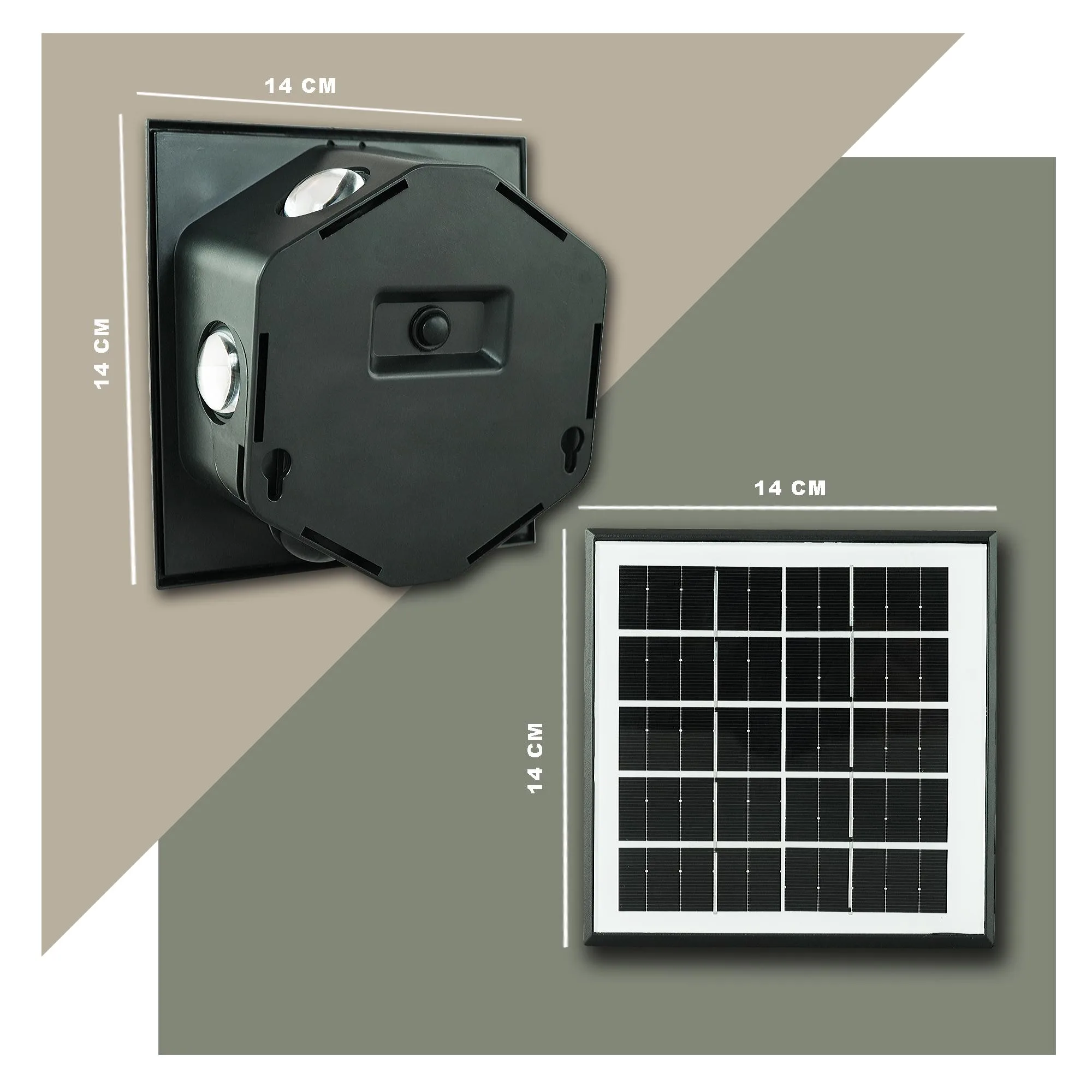 Solar Garden Wall Light 6 Way Star – Warm White | 8-12Hr - Image 3