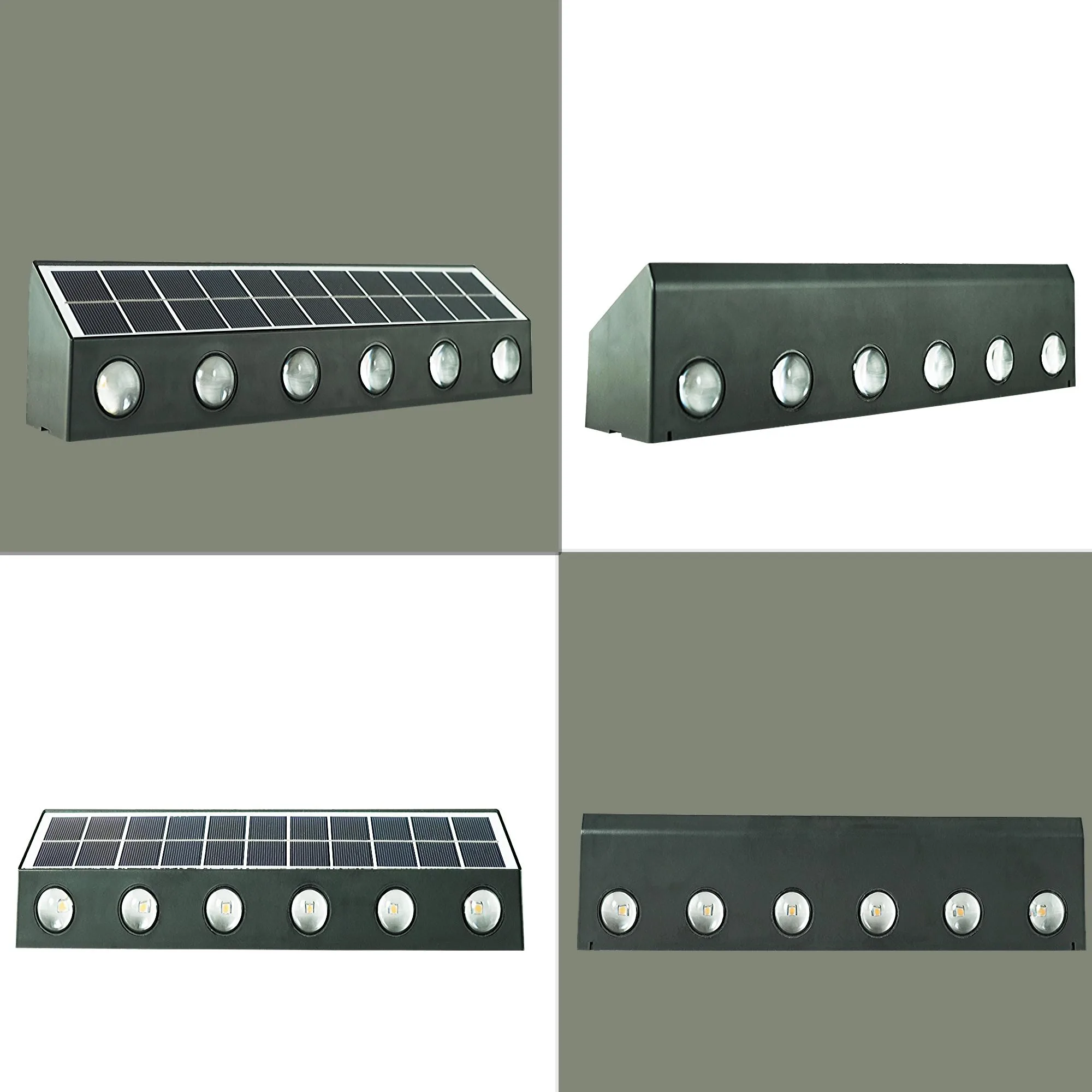 Solar Garden Wall Light 12 Lens – Warm White | 2400mAh | 8-12Hr - Image 7
