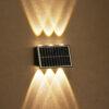 6 Lens Garden Wall Light Solar Powered | Warm White_3