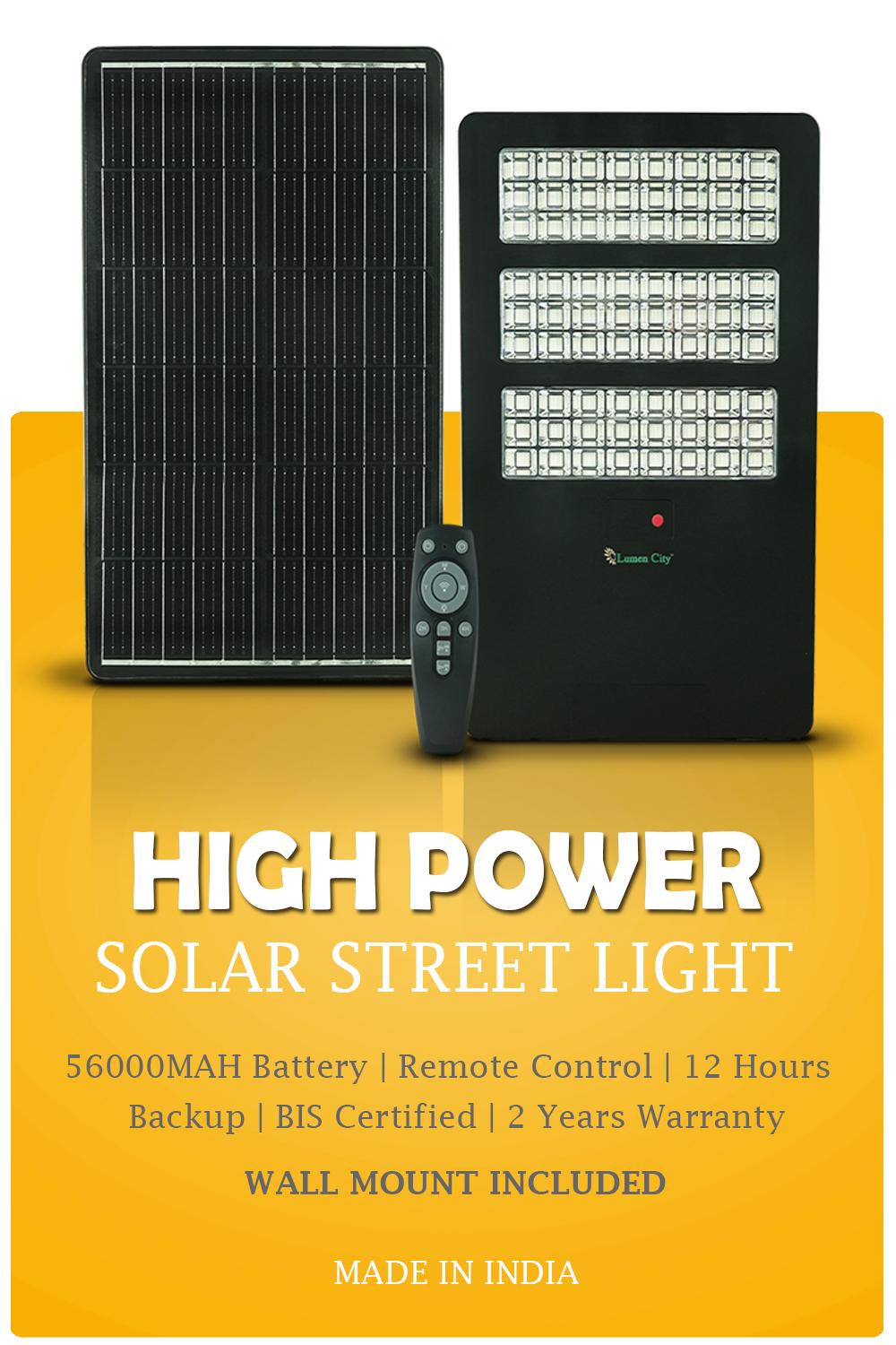 High Power Solar Street Light Banner