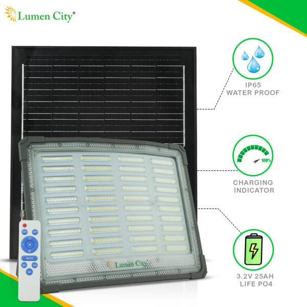 Solar Lens Flood Light 20W | Remote Control | 6-7 Hr Backup | 25000 mah Battery _1