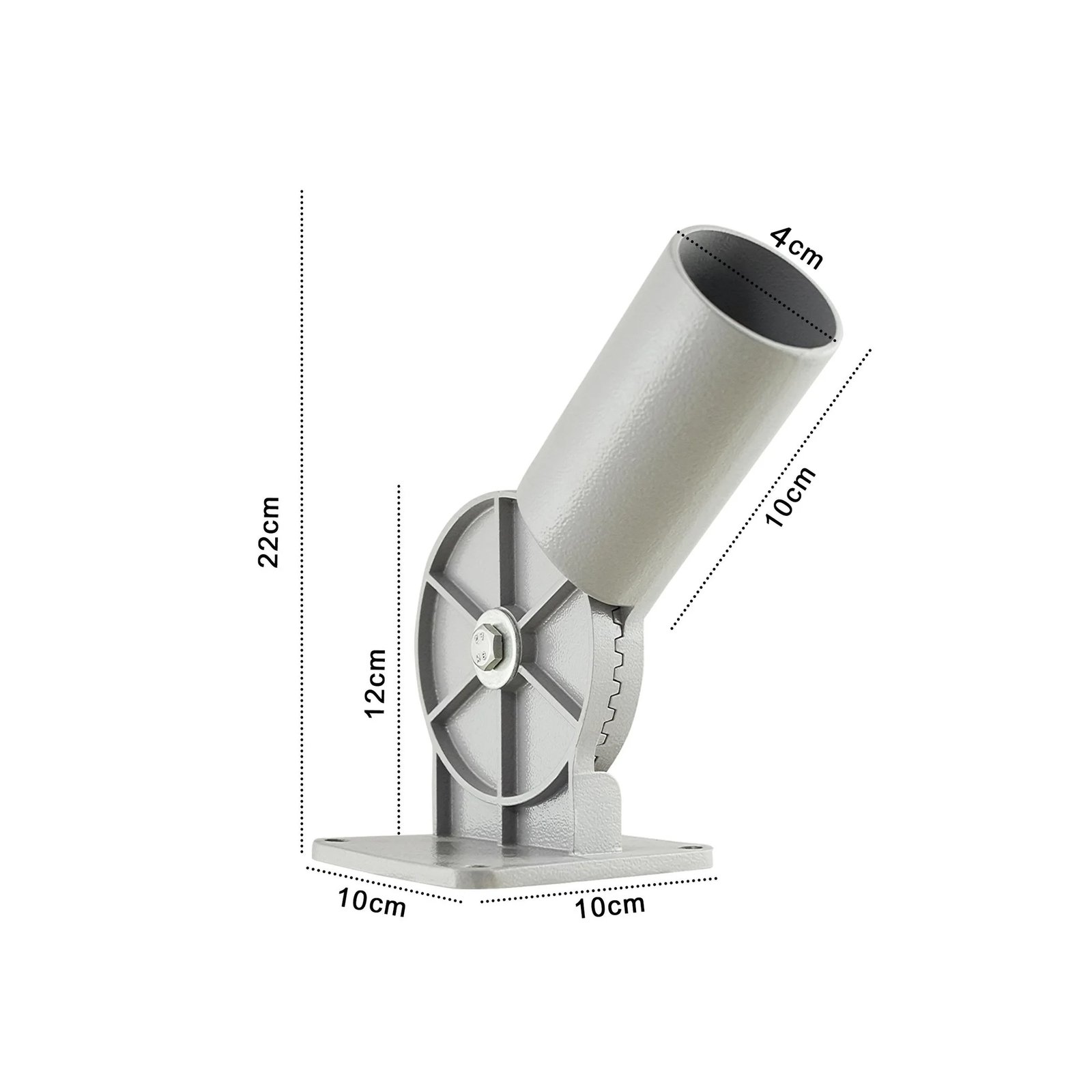 Street Light Wall Mount Stand 180 Degree Adjustable ( 4cm Pole Dia ) - Image 2