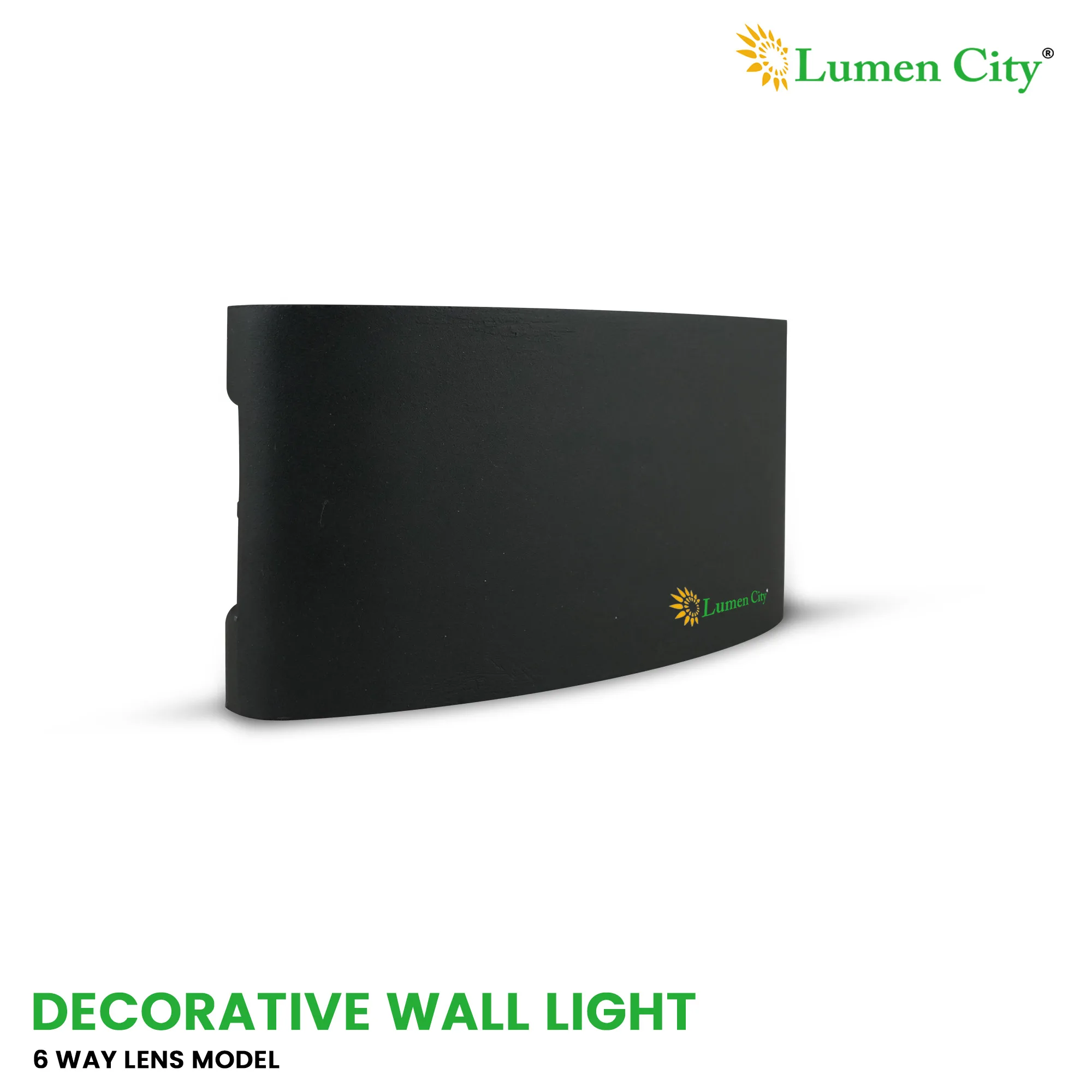 6 Lens Up Down Wall Light – 3+3 Beam | 180mm - Image 2