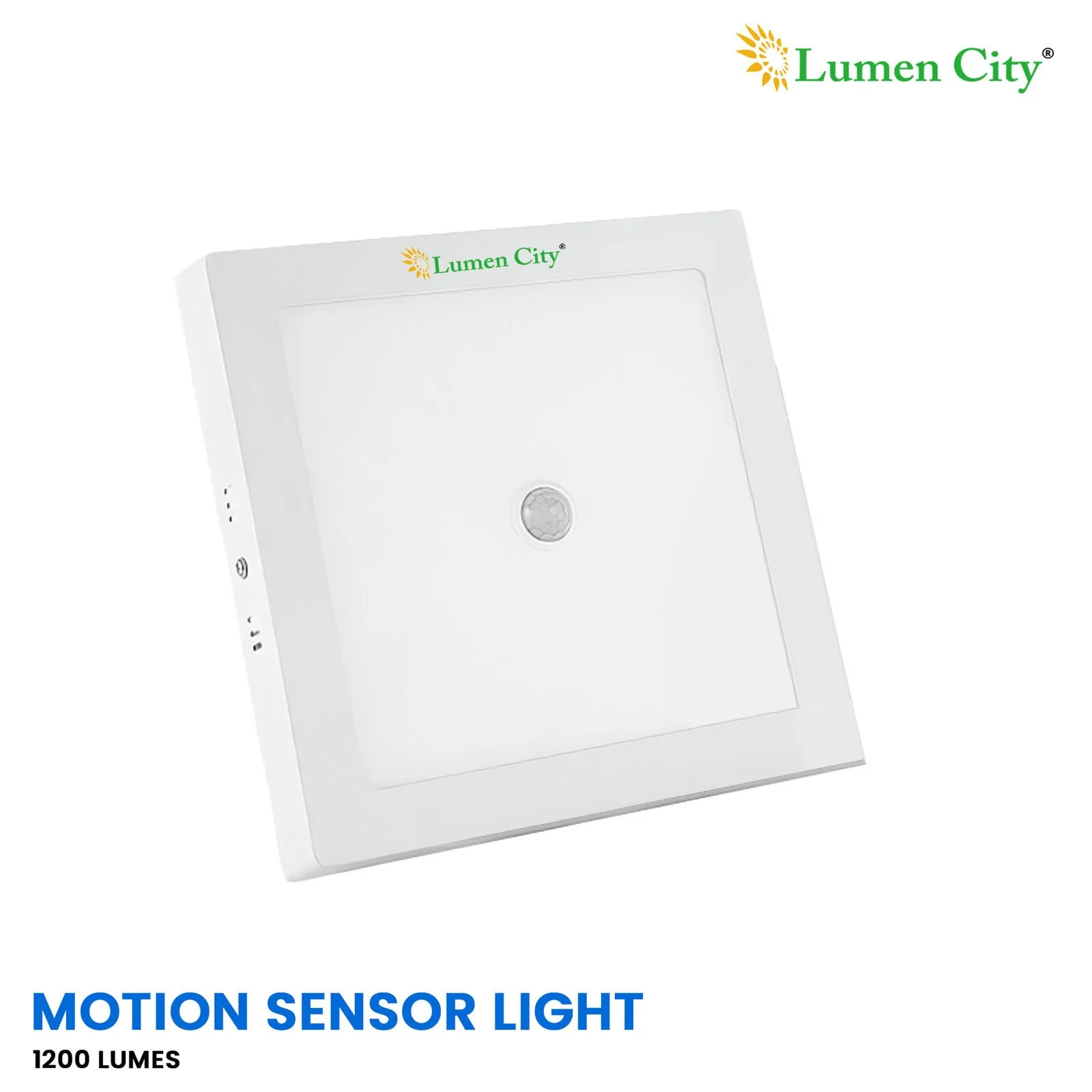 12W Motion Sensor LED Ceiling Light | Square | 6500K Cool White - Image 2