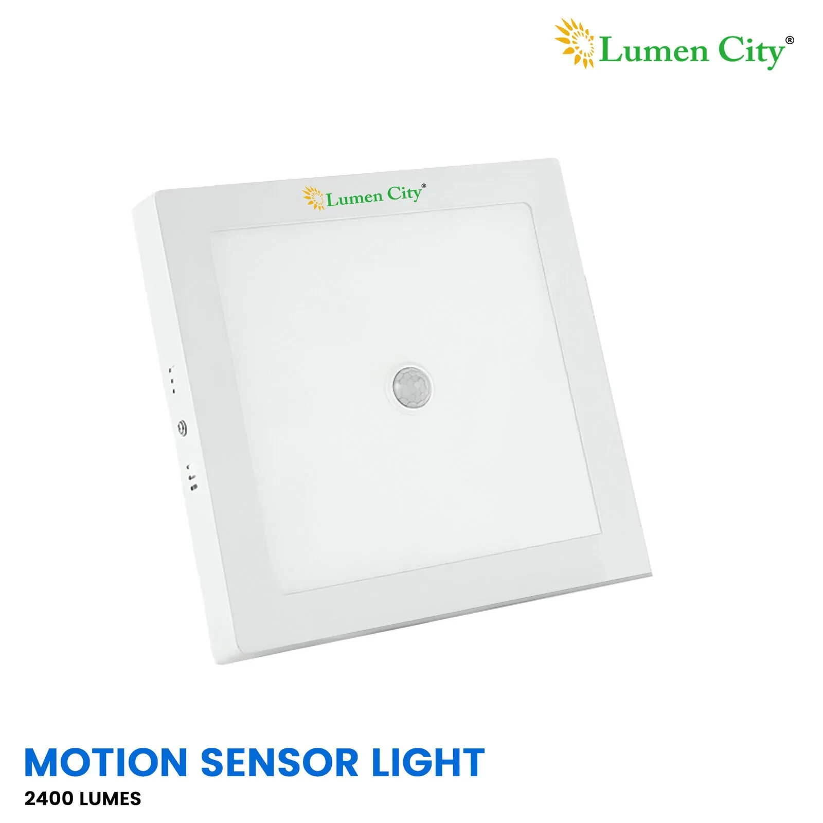 24W Motion Sensor LED Ceiling Light | Square | 6500K Cool White - Image 2