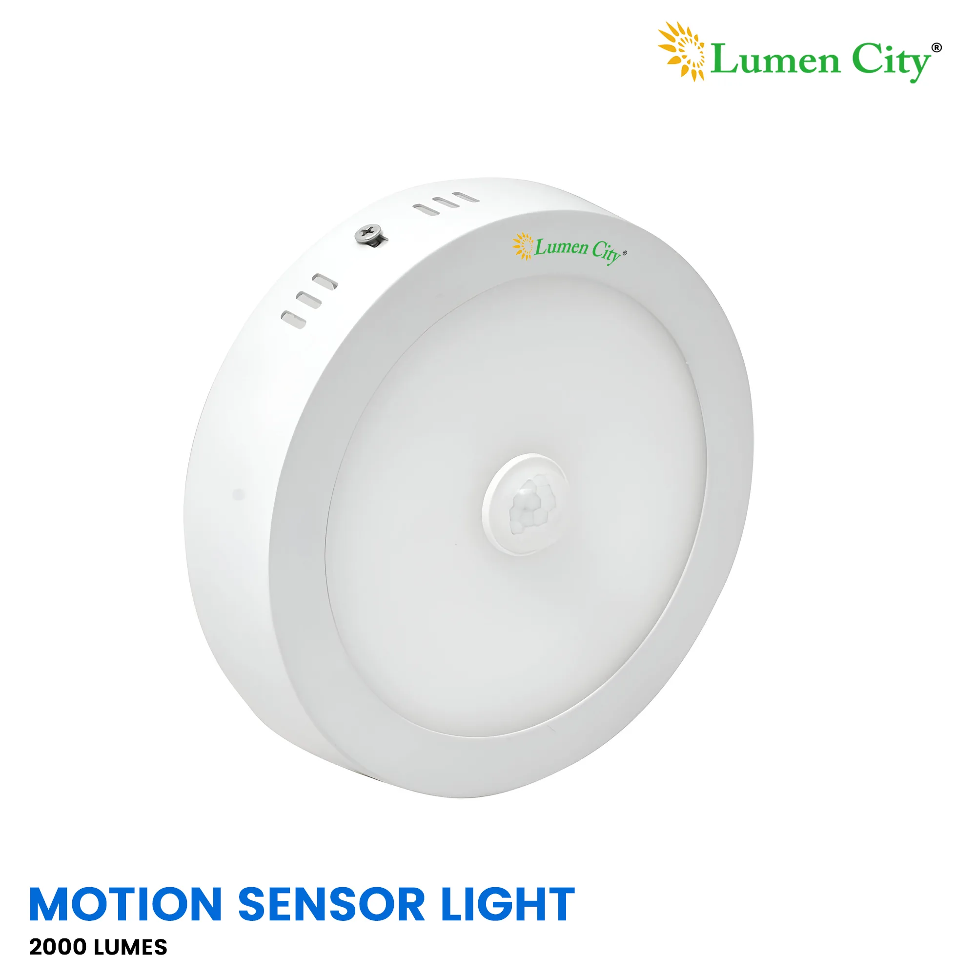 20W Motion Sensor LED Ceiling Light | Round | 6000K Cool White - Image 2
