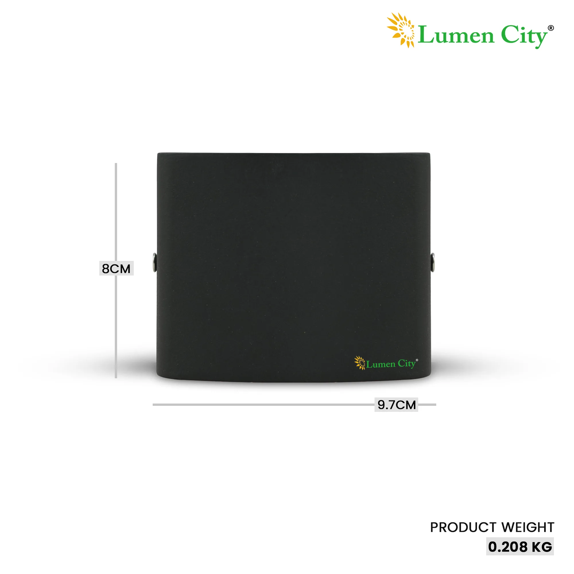 4 Lens Up Down Wall Light – 2+2 Beam | 140mm - Image 3