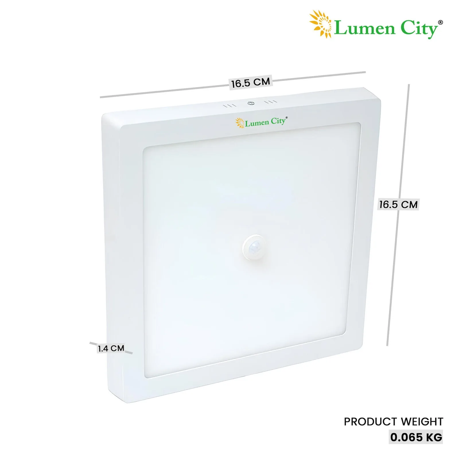 15W Motion Sensor LED Ceiling Light | Square | 6500K Cool White - Image 3