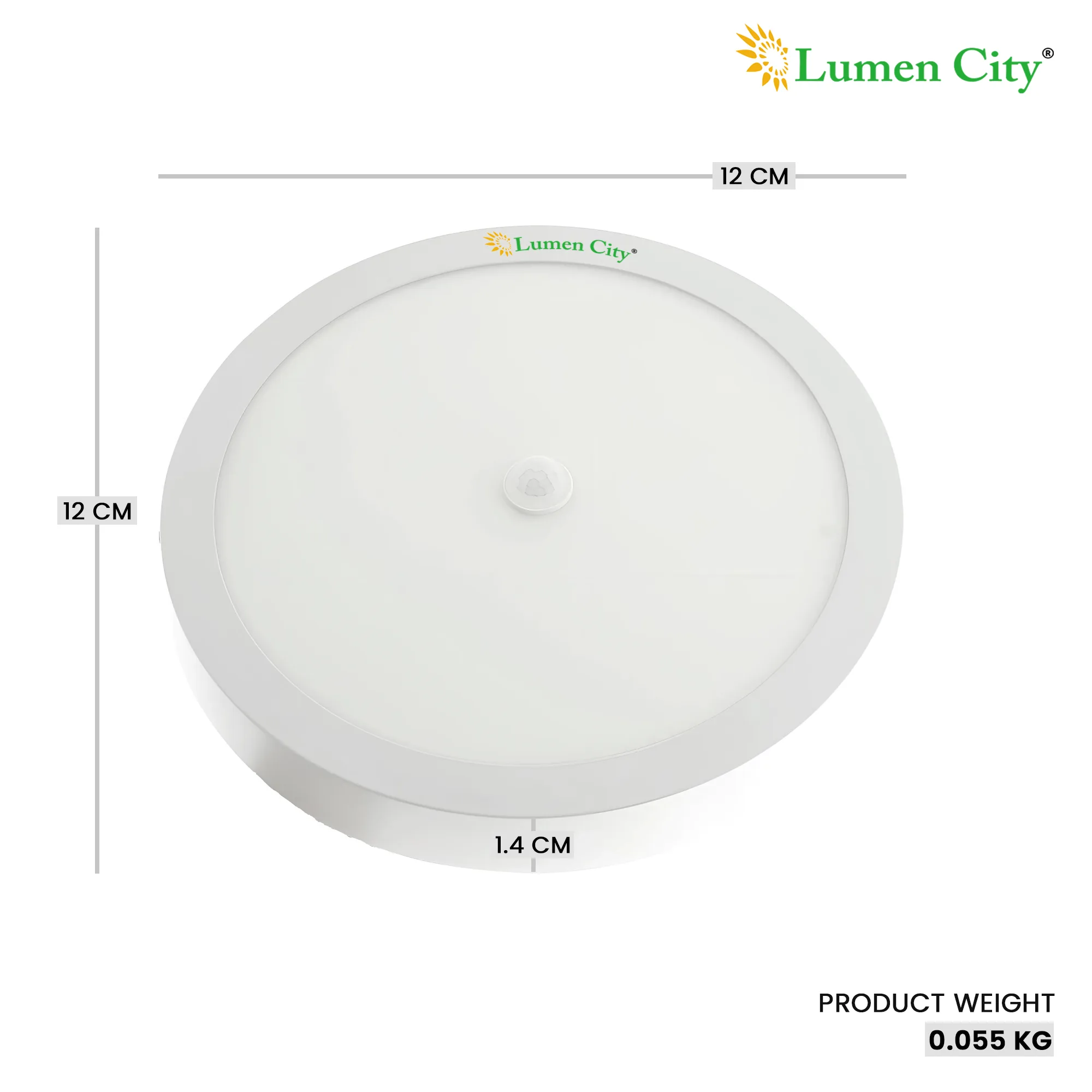 9W Motion Sensor LED Ceiling Light | Round | 6000K Cool White - Image 3