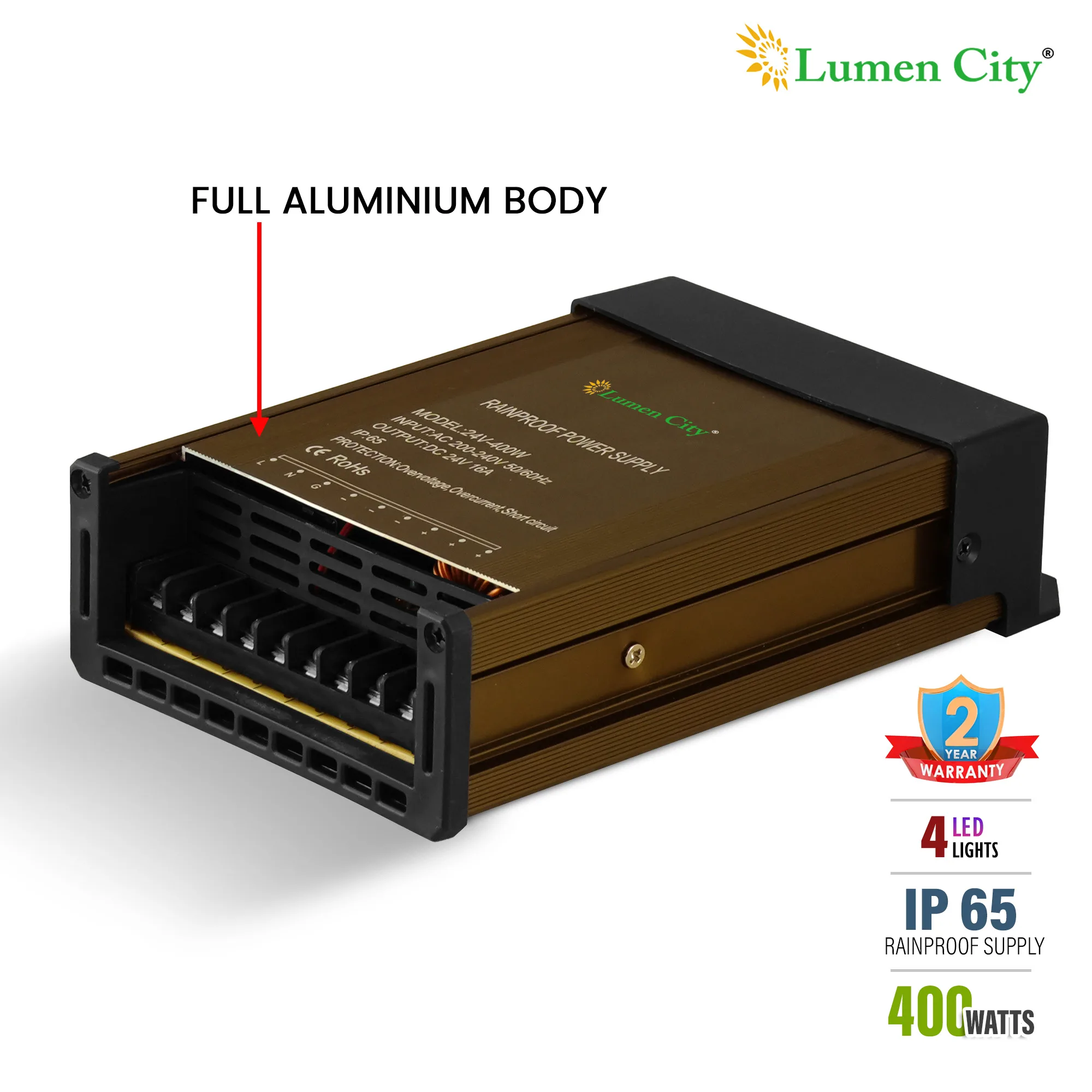 Power Supply 24 Volt 16 Amp (For Wall Washer Lights) - Image 5