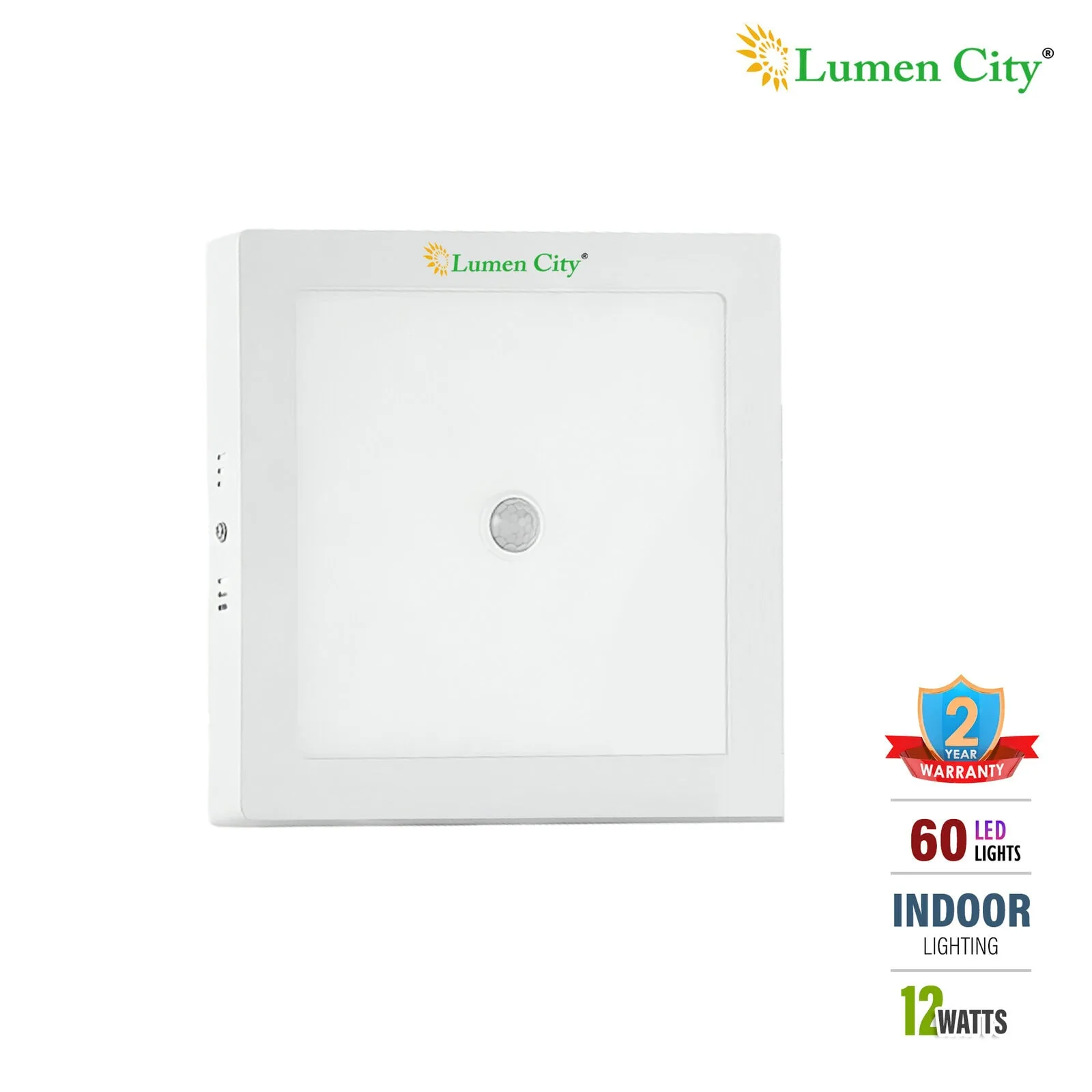 12W Motion Sensor LED Ceiling Light | Square | 6500K Cool White - Image 5