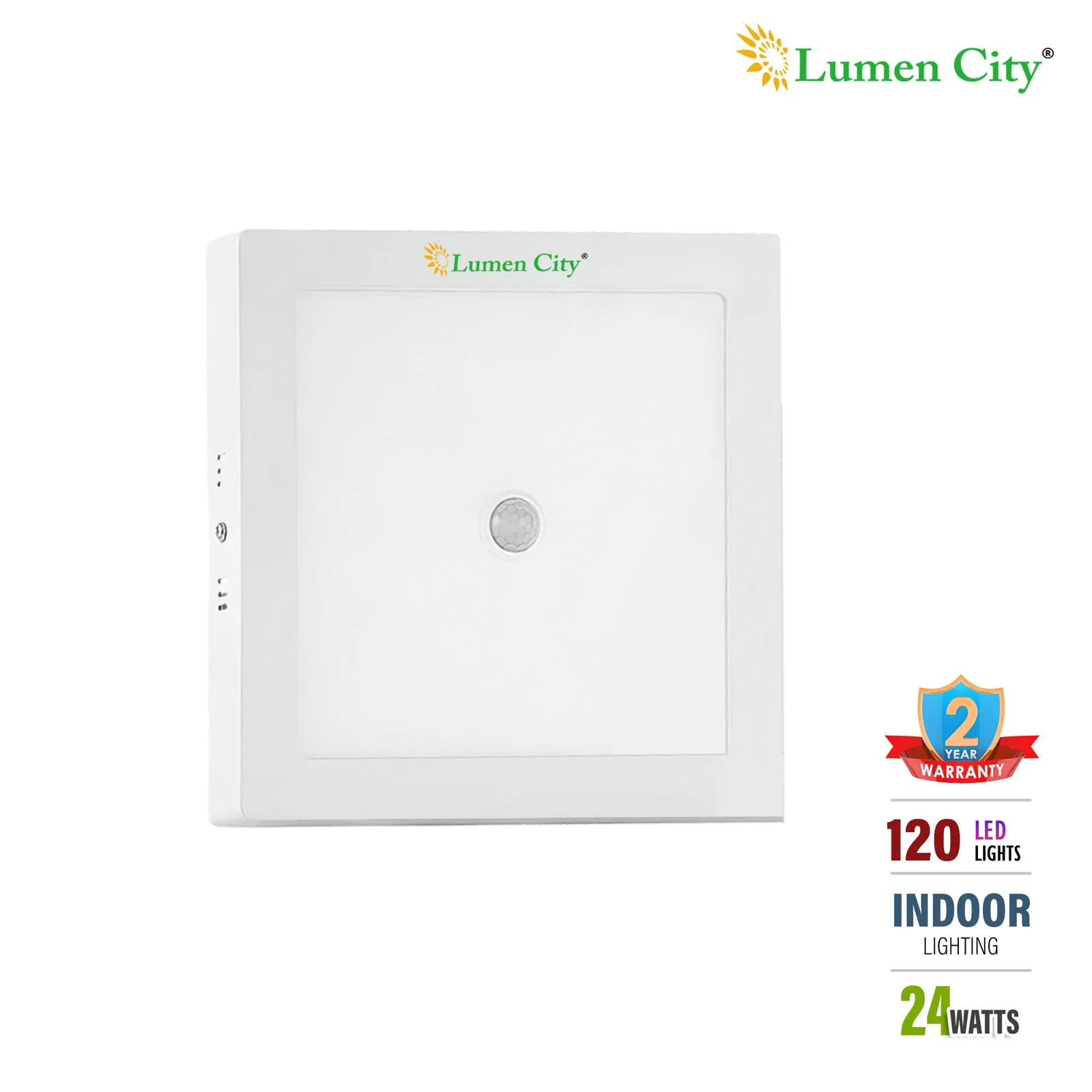 24W Motion Sensor LED Ceiling Light | Square | 6500K Cool White - Image 5
