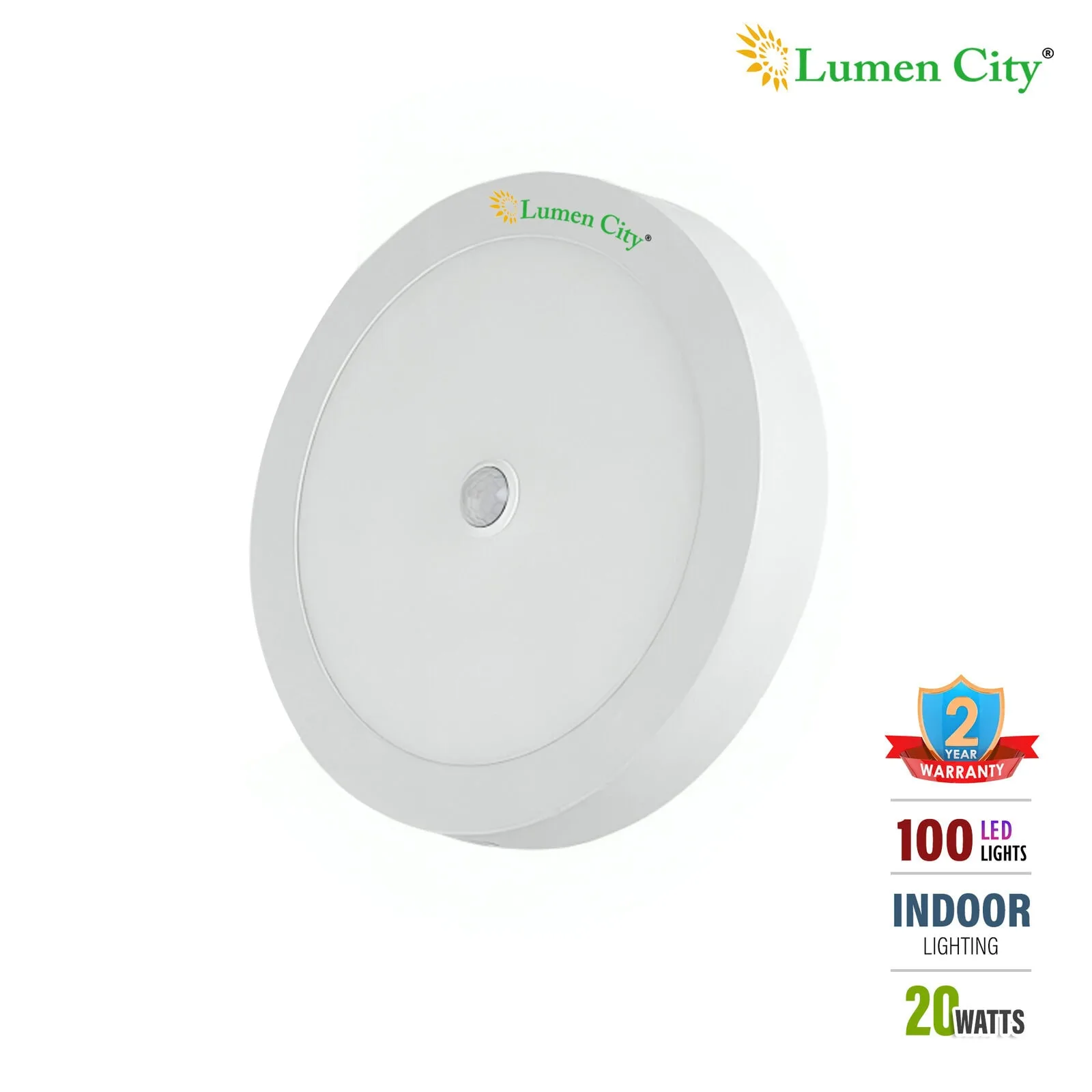 24W Motion Sensor LED Ceiling Light | Round | 2700K Warm White - Image 5