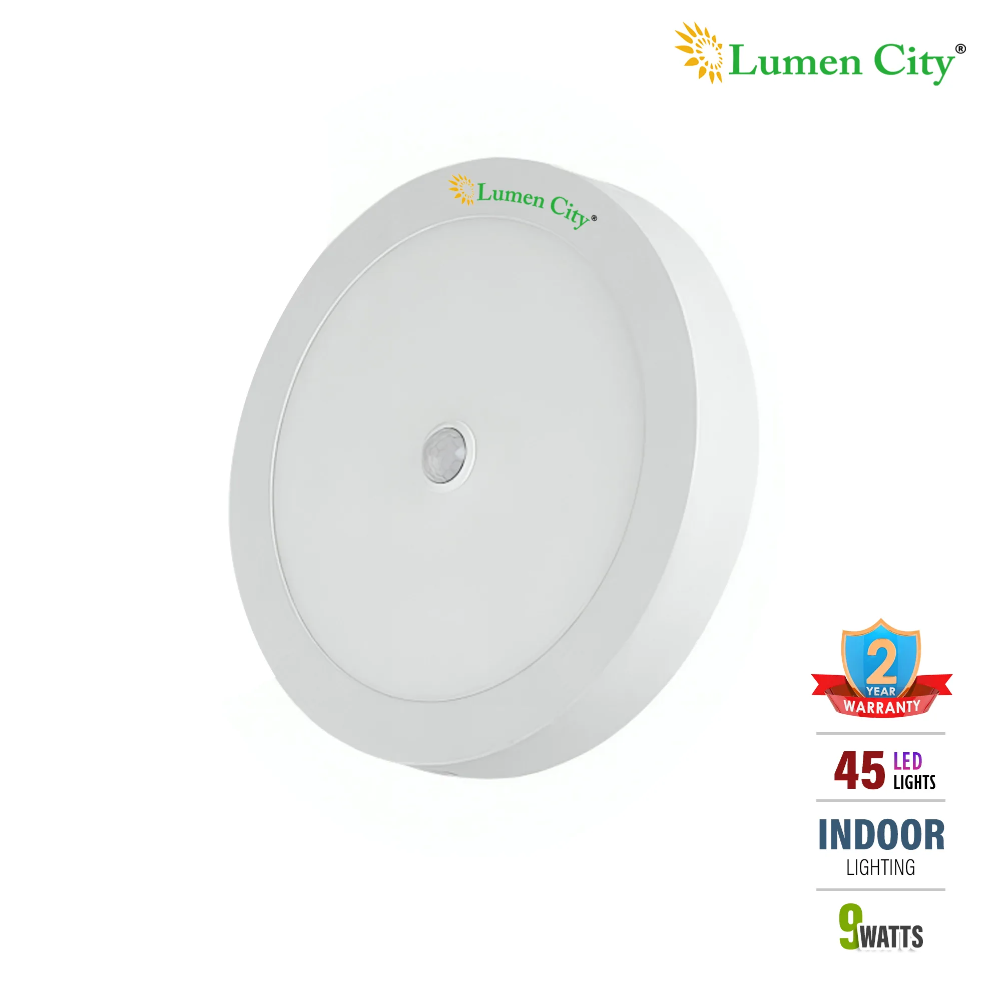 9W Motion Sensor LED Ceiling Light | Round | 6000K Cool White - Image 5