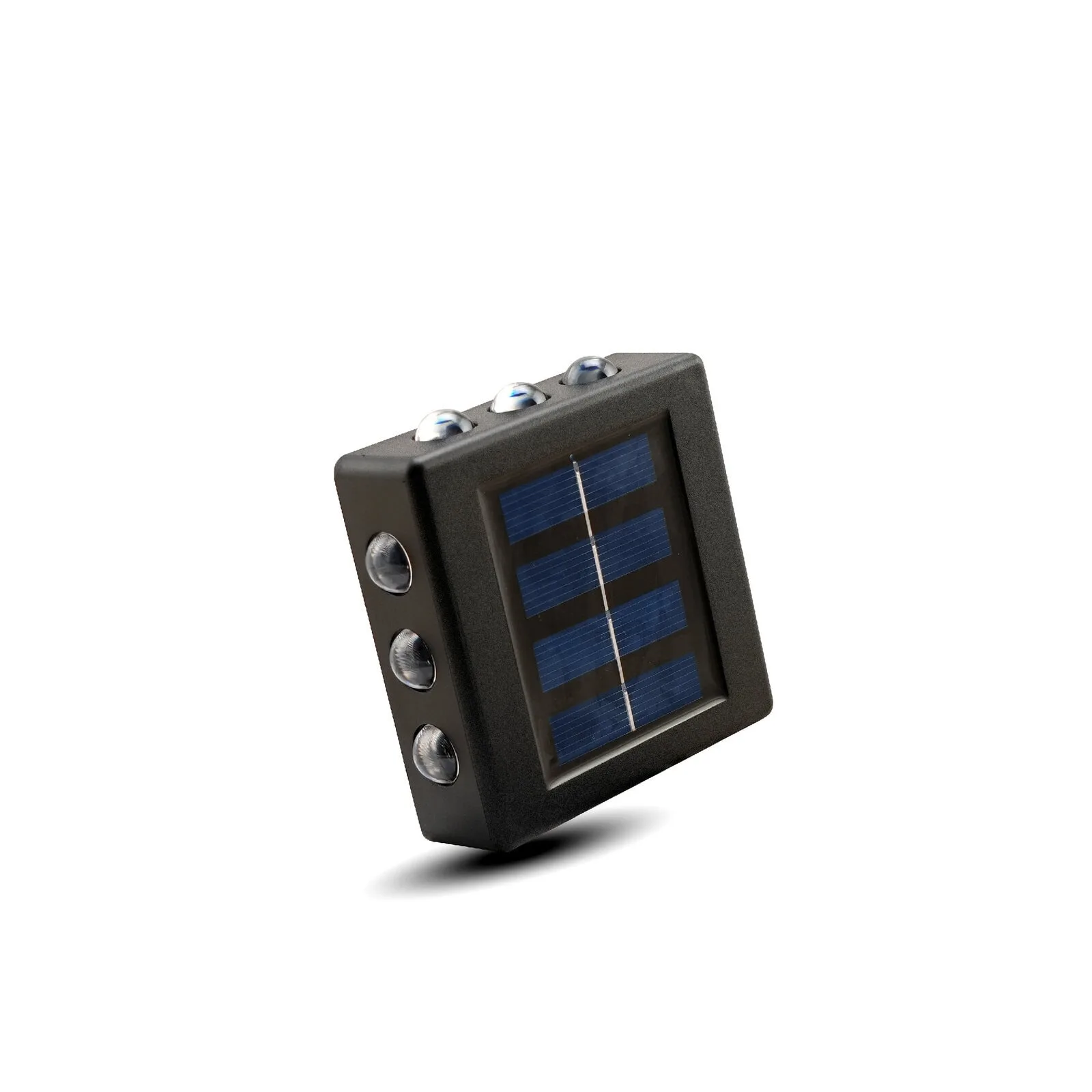 Solar Exterior Wall Light 12 Lens Set of 2 – Auto On/Off, IP65, Warm White, 1800mAh Battery, Wall Mount, Outdoor India