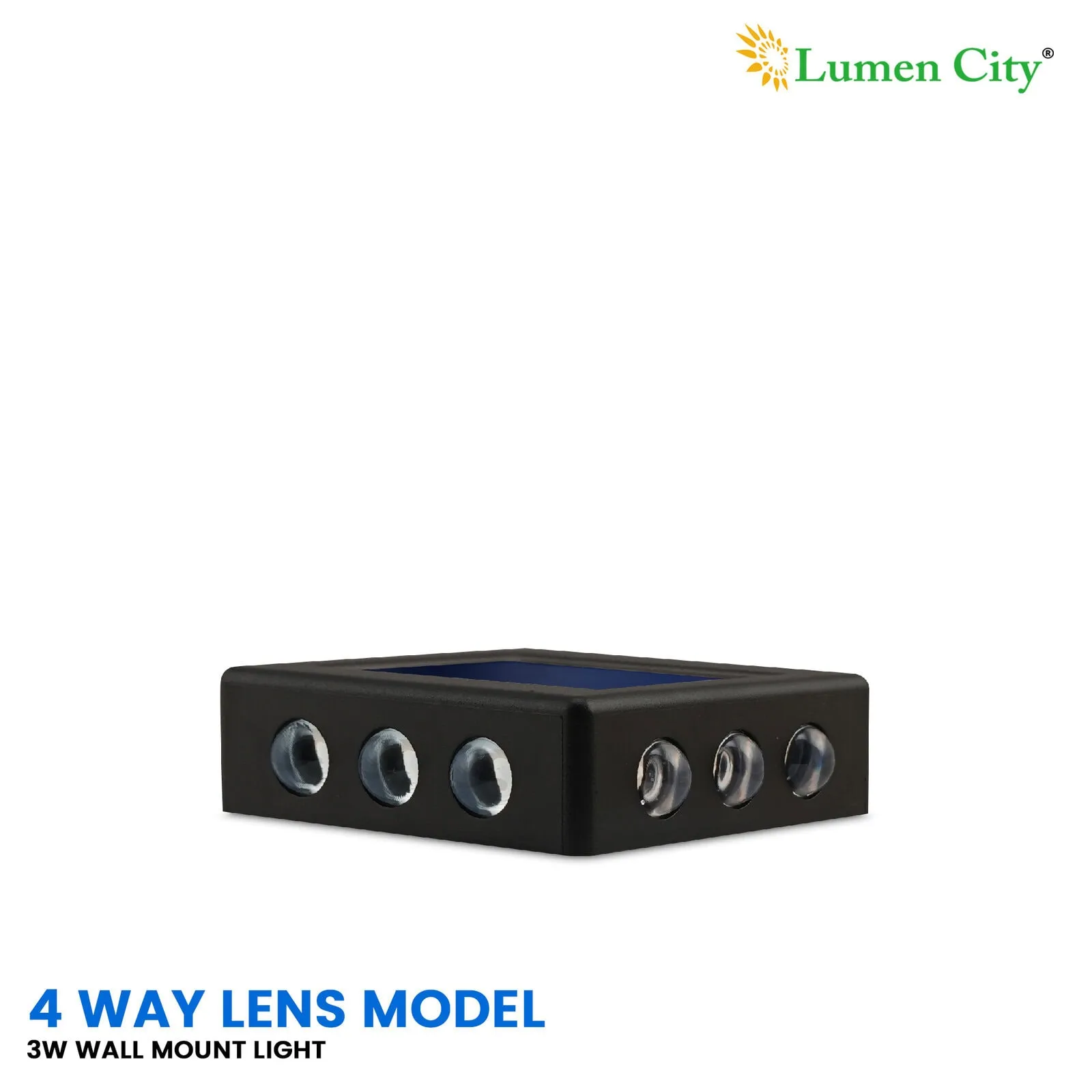 Solar Exterior Wall Light 12 Lens – Auto On/Off | IP65 | Set of 2 - Image 3