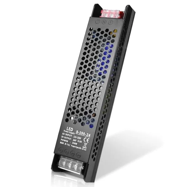 24V 200W LED Profile Light Power Supply (8.3A) for Up to 20 Meter LED Strip