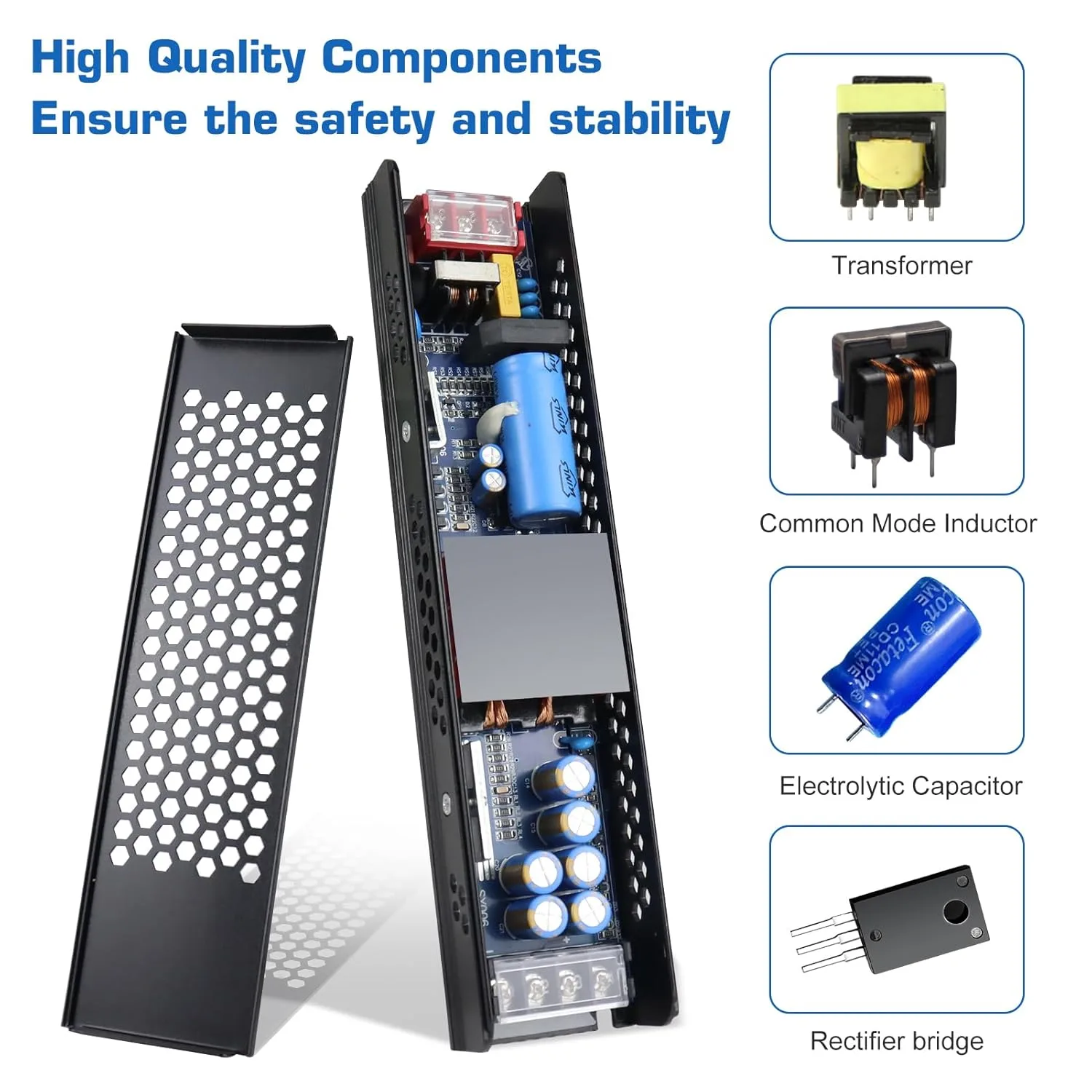 24V 200W LED Profile Light Power Supply (8.3A) for Up to 20 Meter LED Strip - Image 5