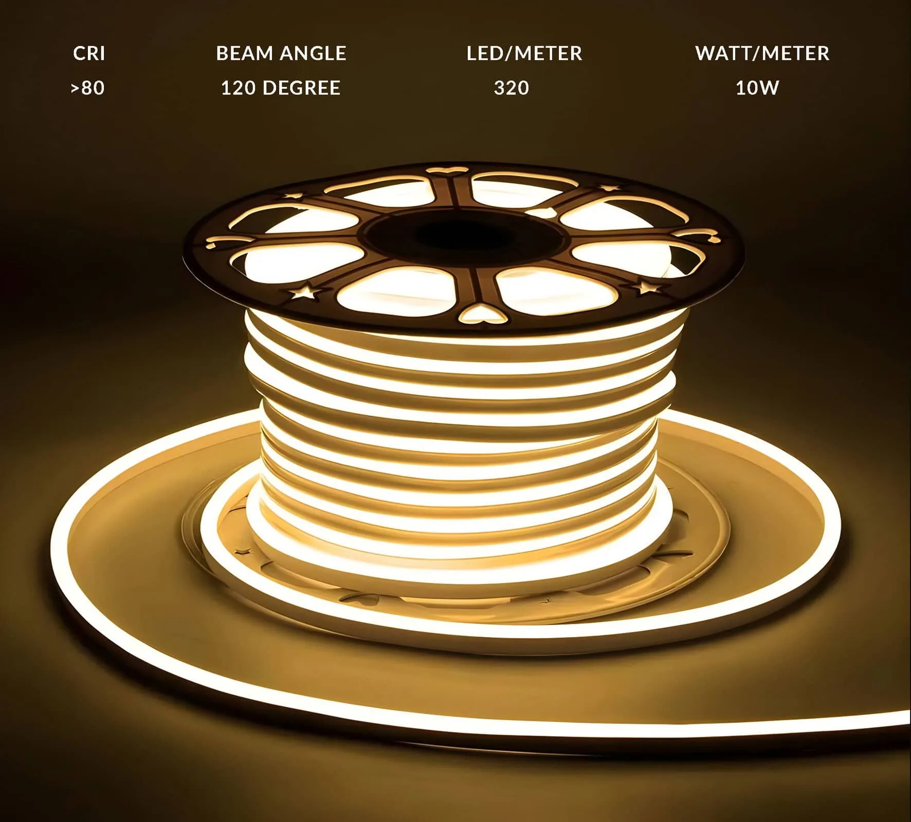 50 Meter Waterproof LED Profile Light Strip 220V – No Adapter Required | IP65 | Warm White - Image 7