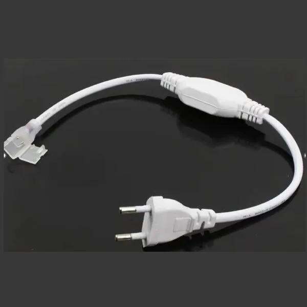 220V LED Profile Light Power Connector Cable for Silicone LED Strip