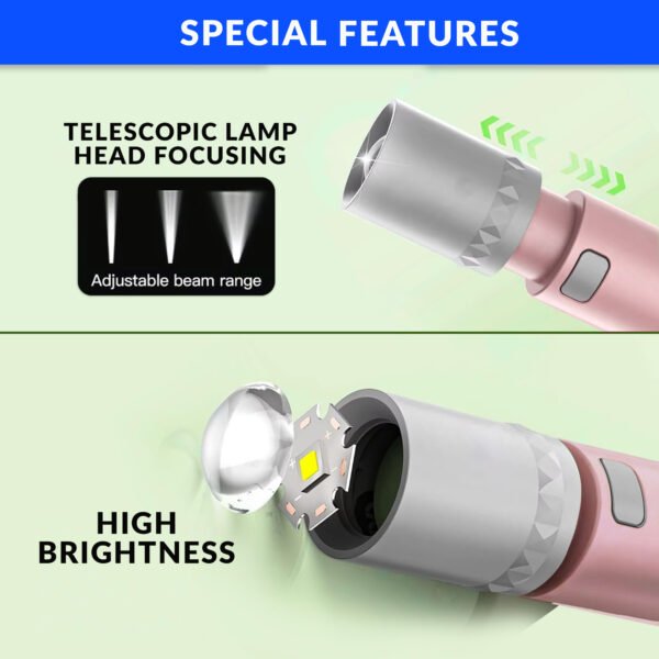 1 Watt LED Lithium Rechargeable Torch - Image 5