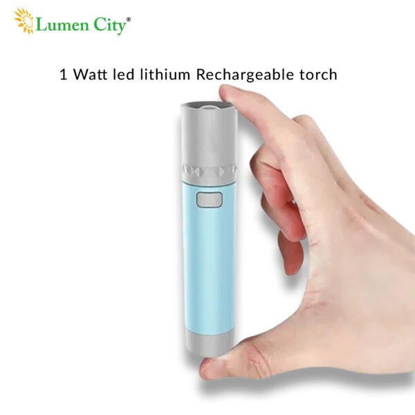 1 Watt LED Lithium Rechargeable Torch - Image 3