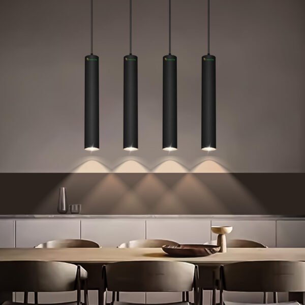 Metal 12 Watt Black Hanging Surface Cob Pendant Light