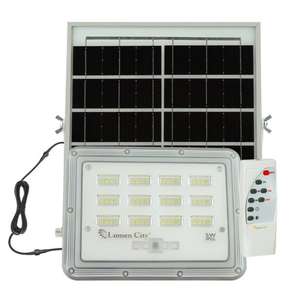 Solar Flood Light 5W | Remote Control | 4-6 Hr Backup