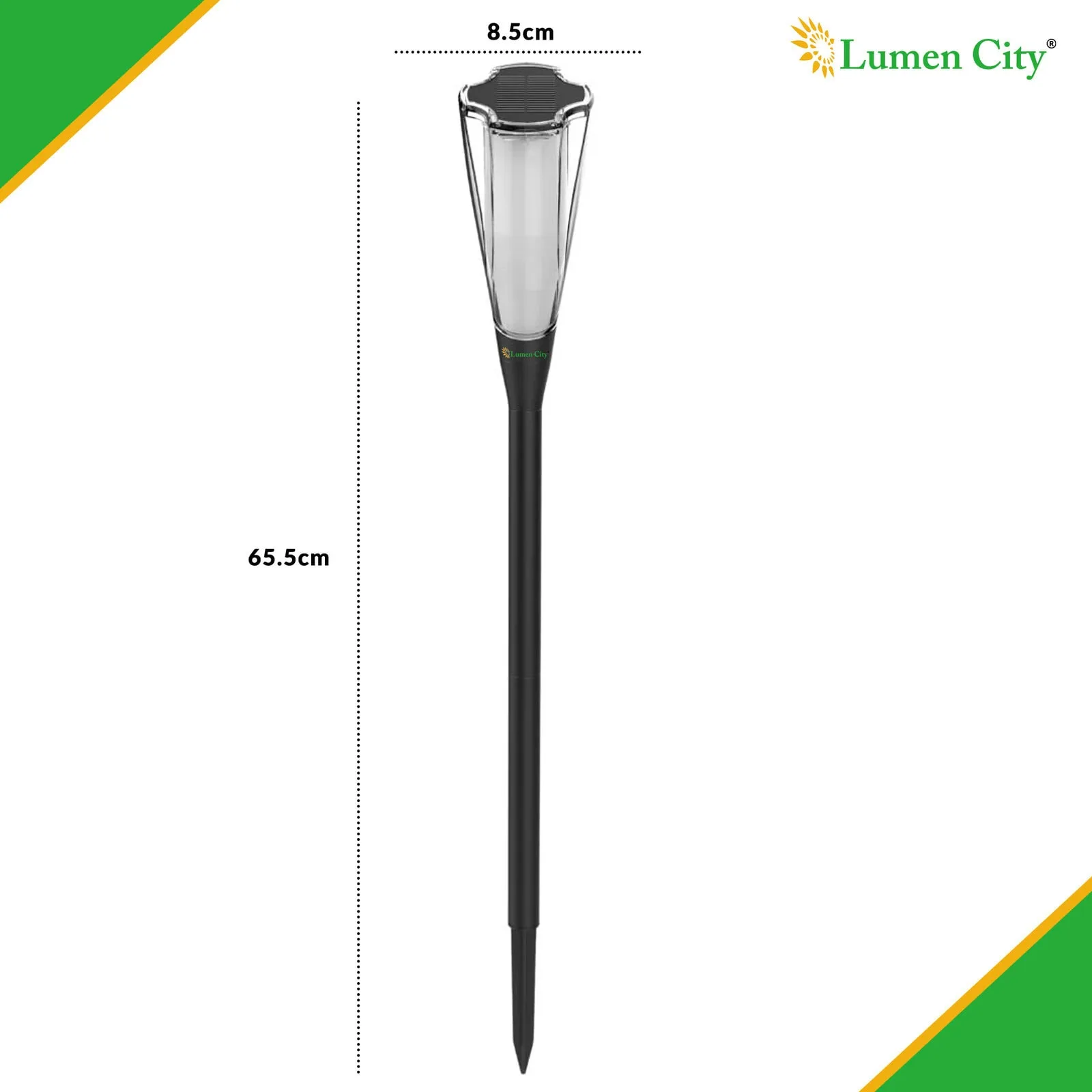 Solar Flame Garden Light – Flame Effect | 8-12Hr | Elite Plus - Image 2
