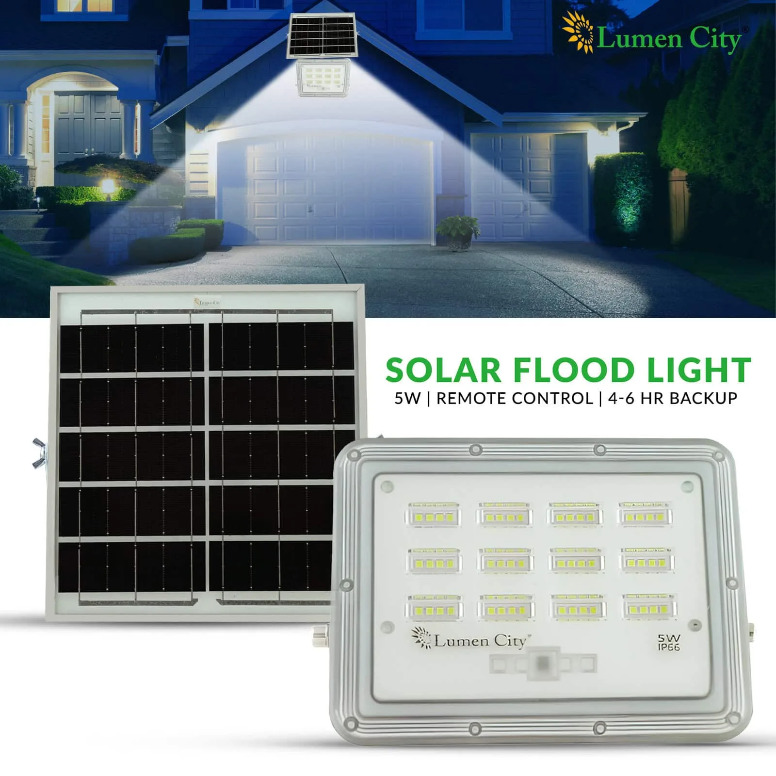 Home Guard 5W Solar Flood Light - Image 7