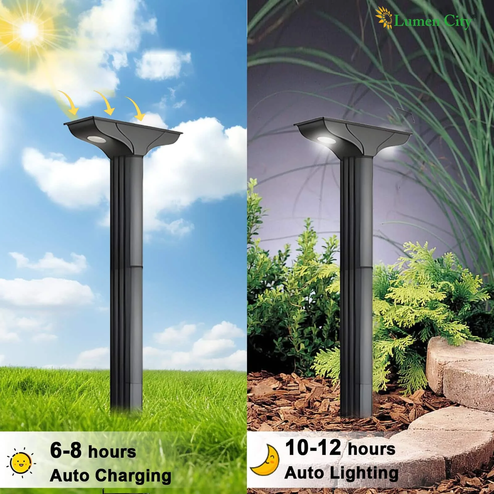5W Solar Lawn Light – COB LED | Expandable 700mm | IP65 - Image 5