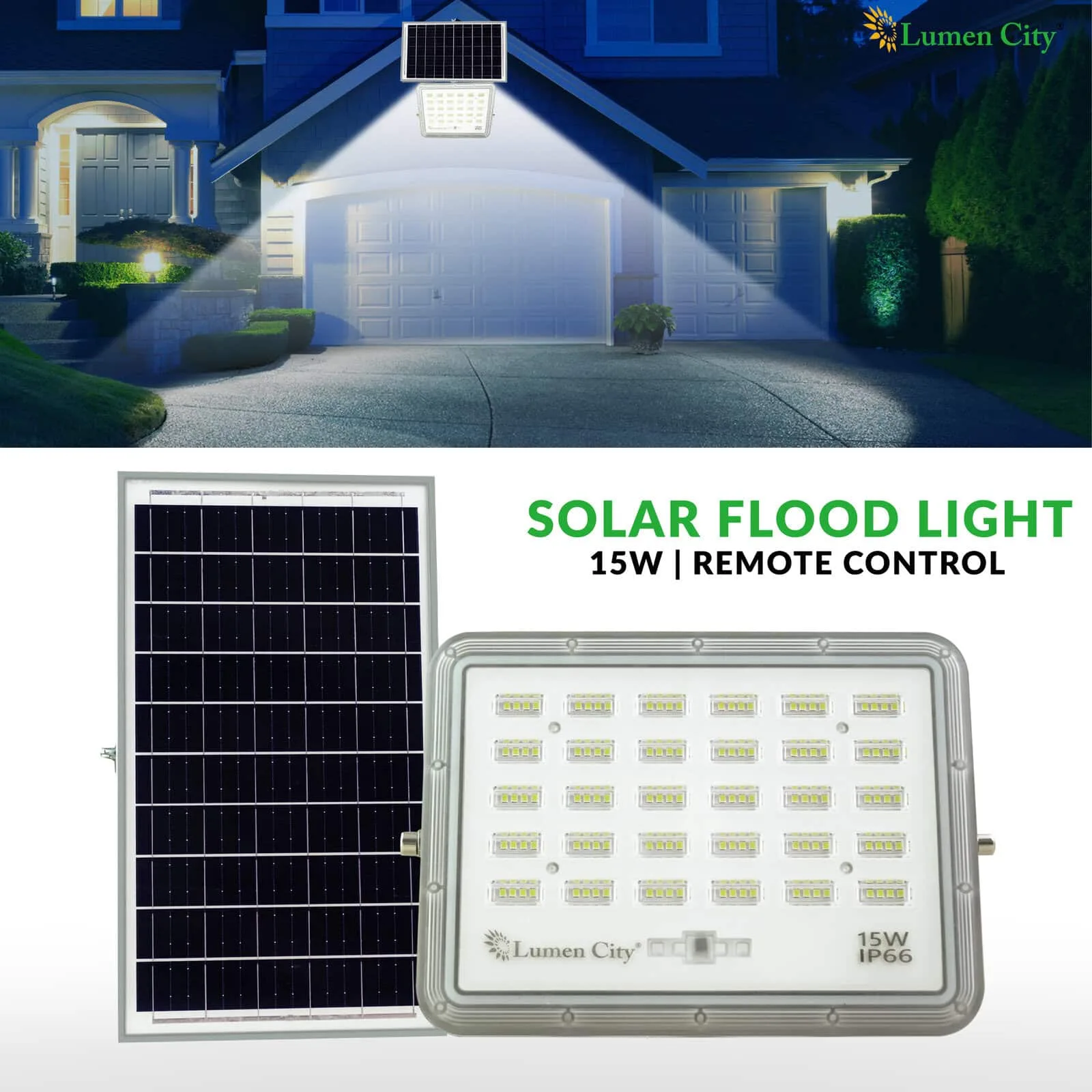 Home Guard 15W Solar Flood Light - Image 5