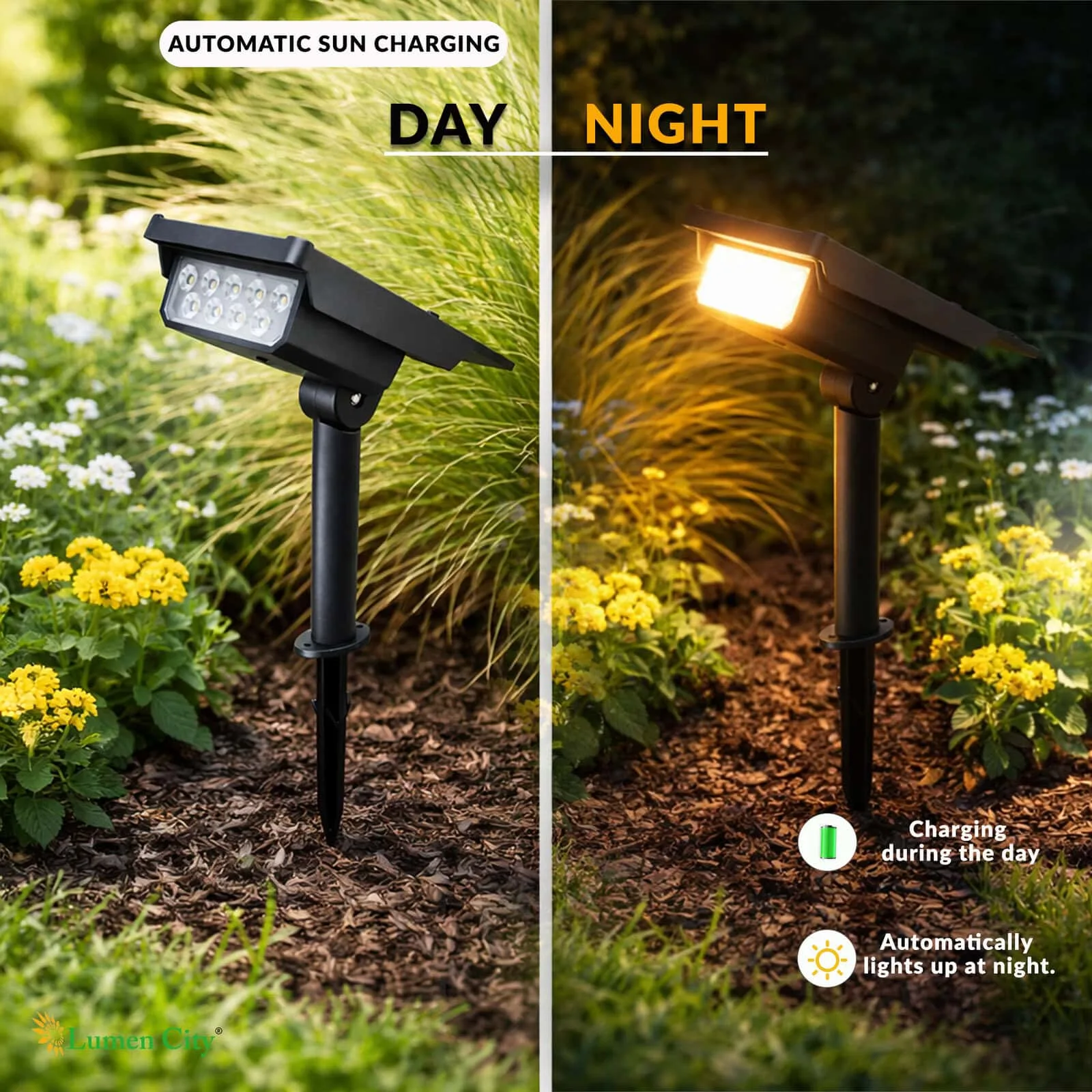 Solar Garden Spike Light Square – 3-in-1 | MONO | IP65 - Image 7