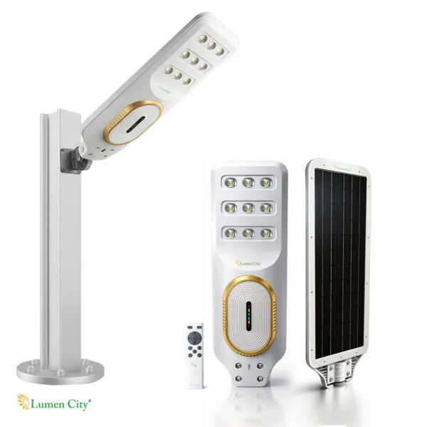 25W All-in-One Solar Street Light – IP65, 12Hr Backup, 54 LED 5054, 24Ah LiFePO4 Battery, Radar Sensor, Dusk to Dawn, Colony Road Lighting India