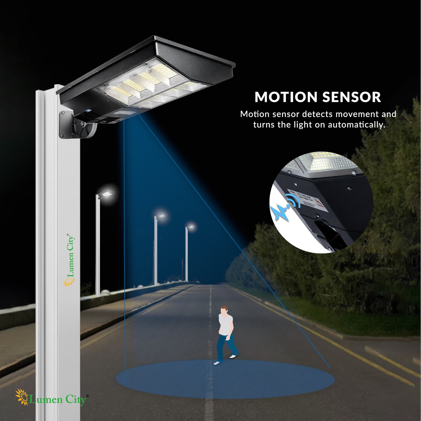 Solar Street Light 15W | Remote Control | 12 Hours Backup | 20000 mah Battery - Image 7