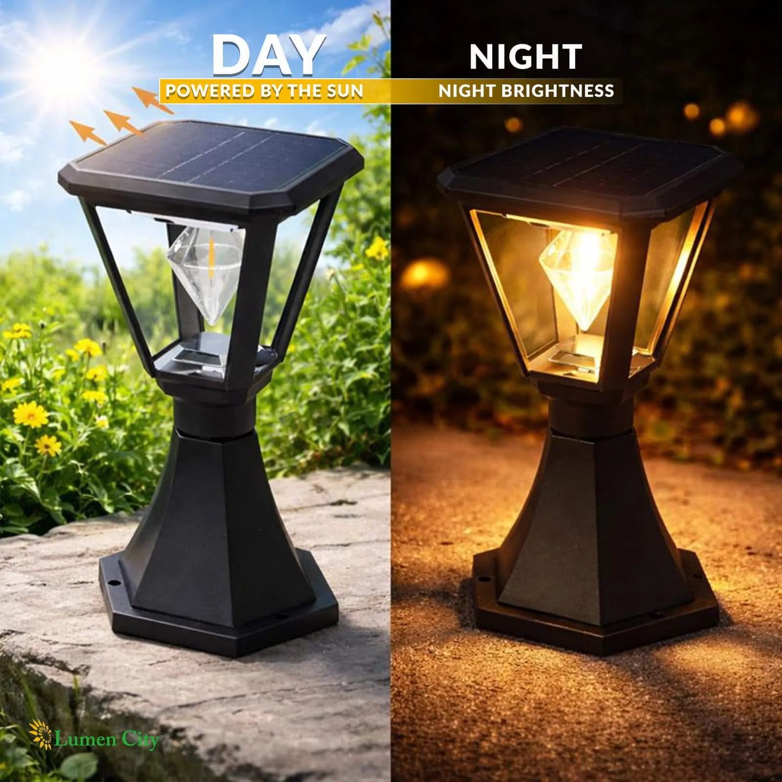 Solar Gate Pillar Light – Cube Model | Warm White | IP65 - Image 8
