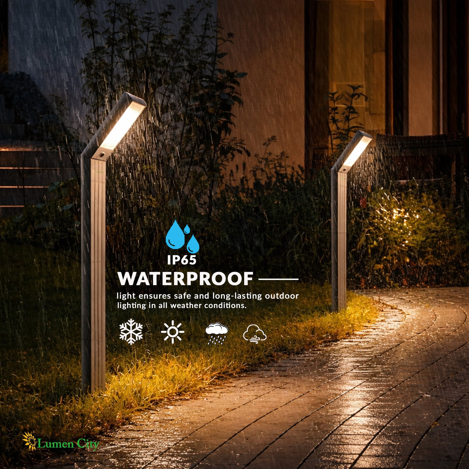 Solar Pathway/Post Light With Adjustable Height 2in1 - Image 9
