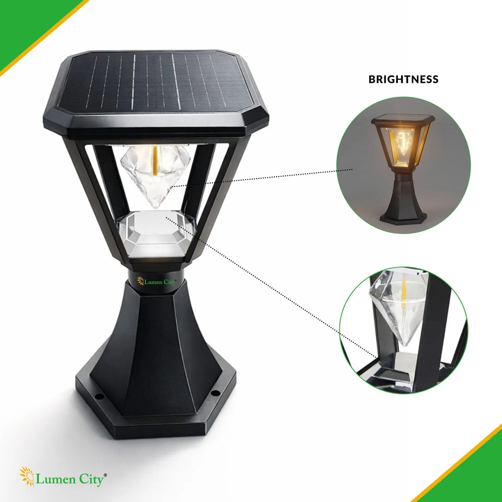 Solar Gate Pillar Light – Cube Model | Warm White | IP65 - Image 6