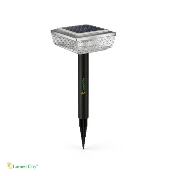 5W Solar Garden Spike Light - 30 LED 2835 Warm White, IP65 Weatherproof, 1200mAh Battery, 8-12Hr Backup, Monocrystalline Panel, Housing Colony Garden India