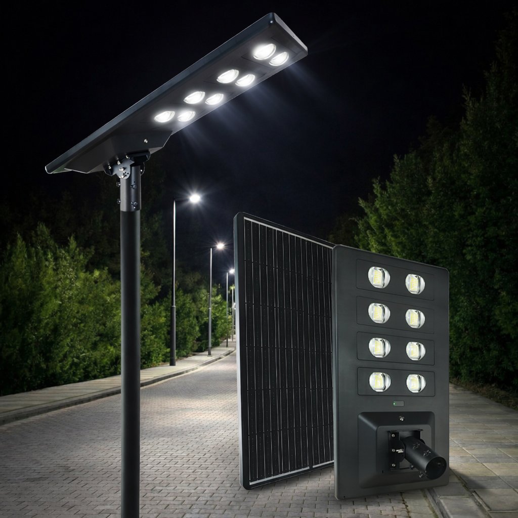 all in one solar street light for road and outdoor lighting with solar panel and LED street lamp