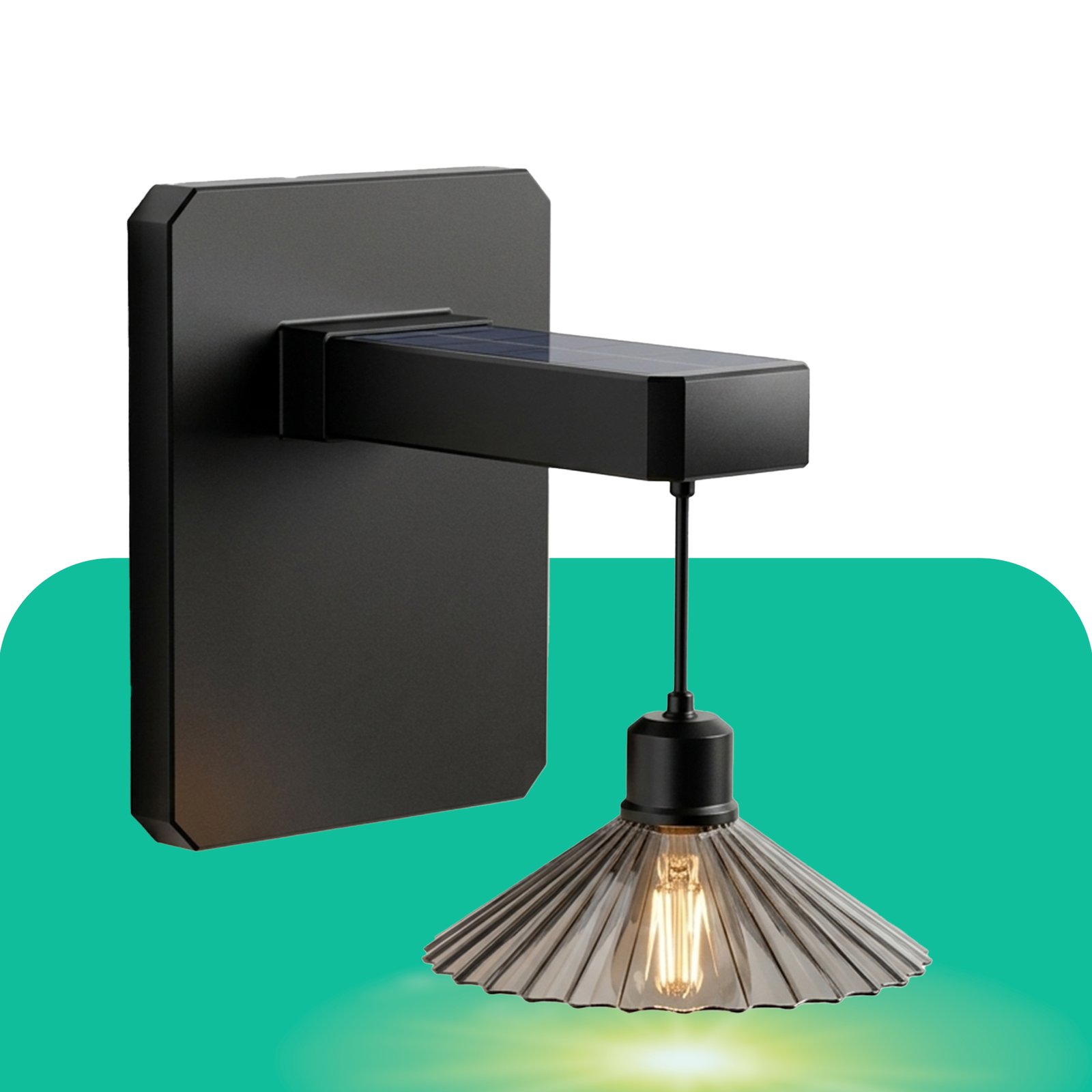 solar led wall light outdoor waterproof modern design