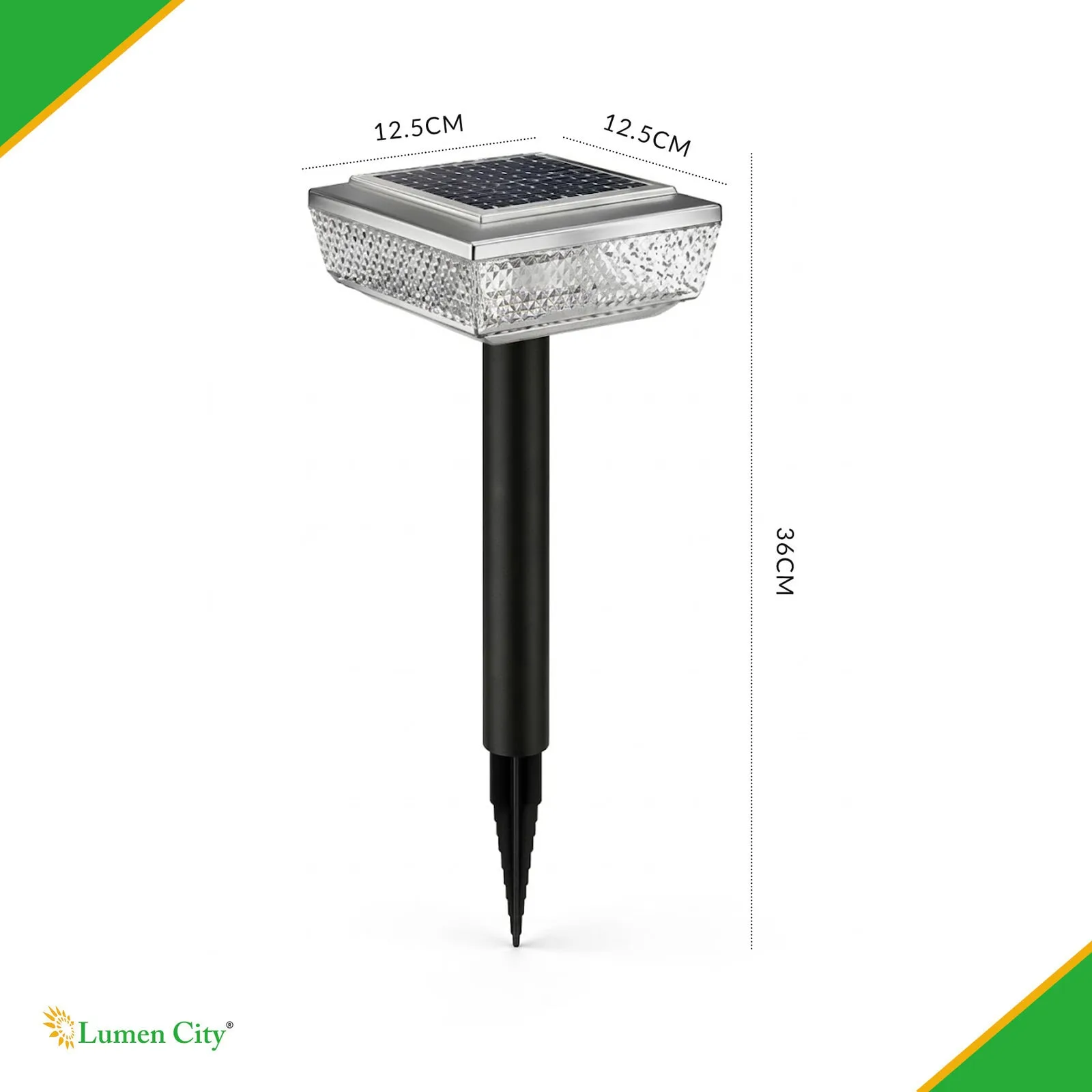 5W Solar Garden Light – 30 LED Warm White | IP65 | 8–12Hr Backup - Image 2