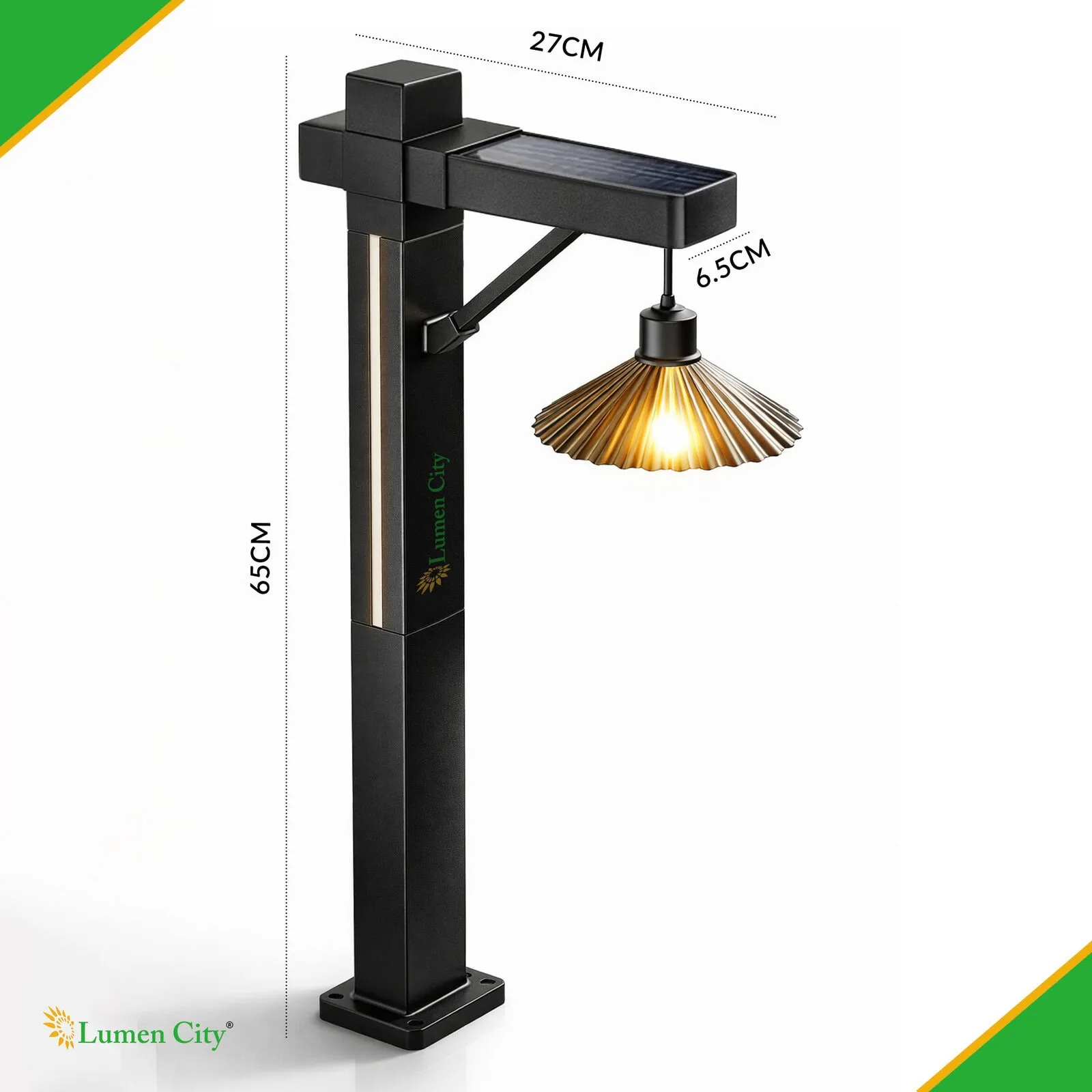 Solar Lawn Light – Tungsten Style | Warm White | Full-Half Bright - Image 2