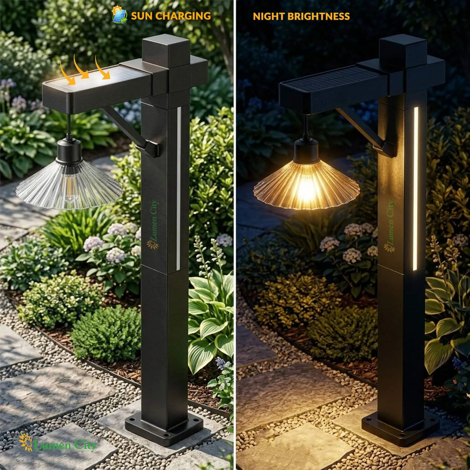 Solar Lawn Light – Tungsten Style | Warm White | Full-Half Bright - Image 6