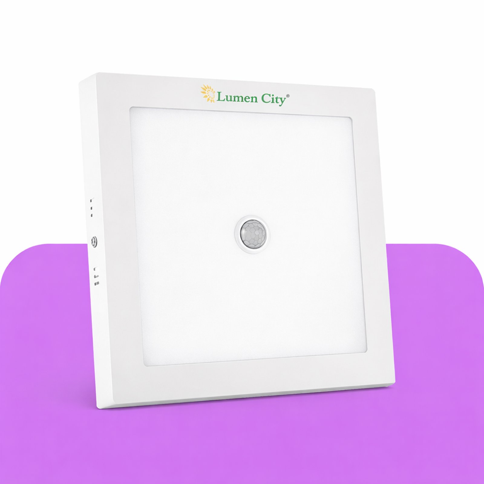 Motion sensor LED ceiling light panel with auto on off PIR sensor for indoor smart lighting applications