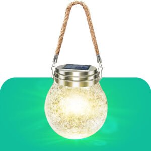 solar decorative hanging garden light warm white