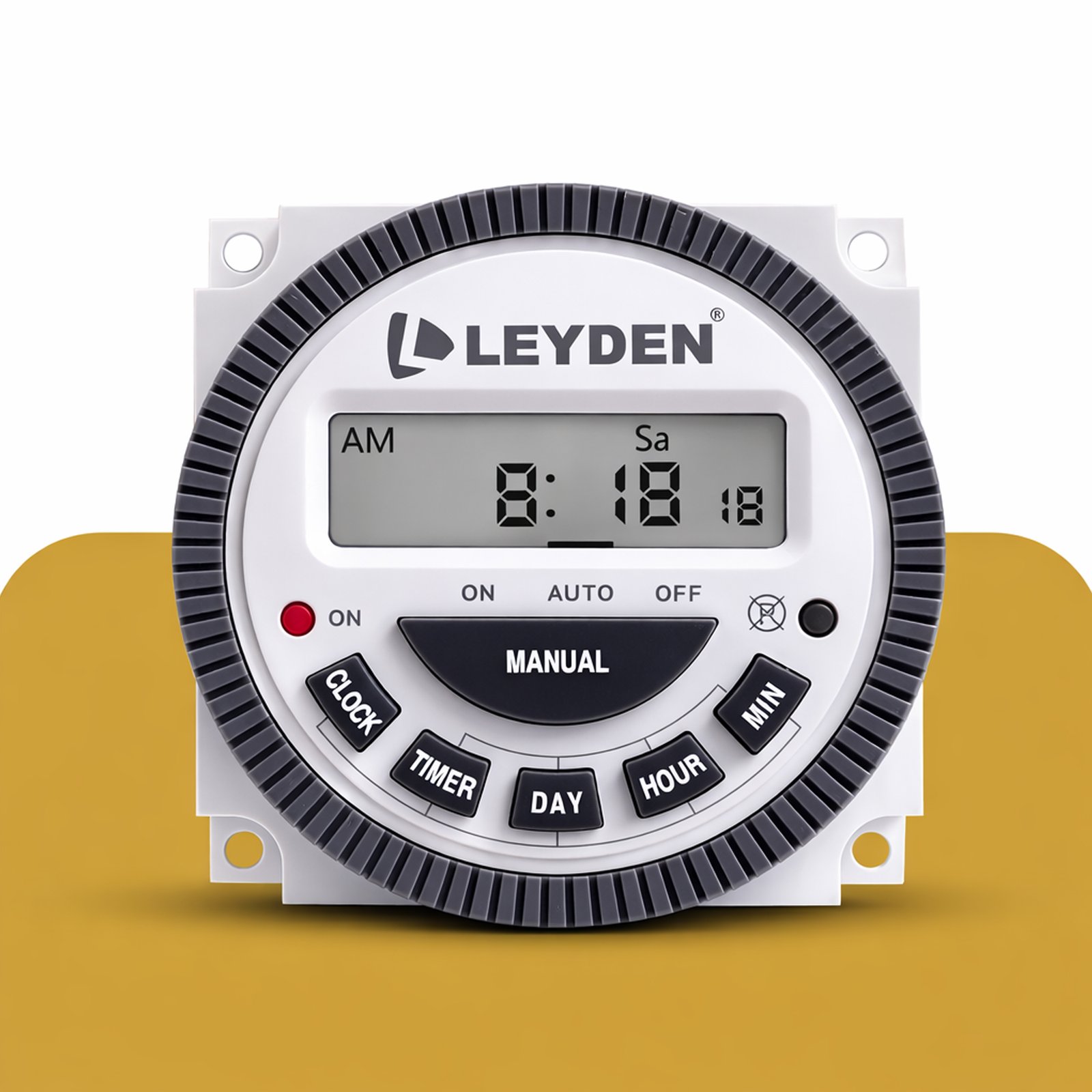digital programmable timer switch with LCD display, automatic on off timer for lights, appliances and energy saving control system