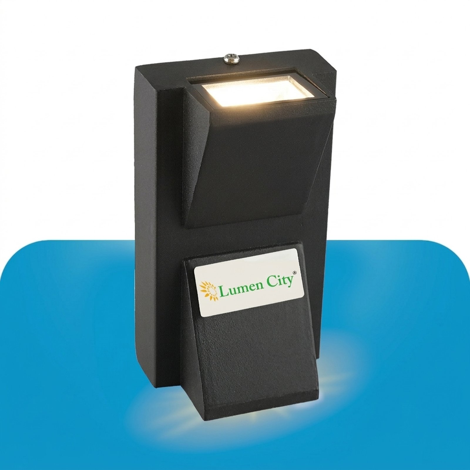 modern LED up down wall light for outdoor facade lighting, waterproof wall mounted light for home exterior and architectural lighting