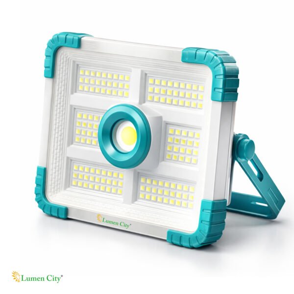 4W Solar Camp Emergency Light COB 6 Reflector – 7500mAh, 8-12Hr Backup, Type-C, IP65, Warning Flash, Camping India