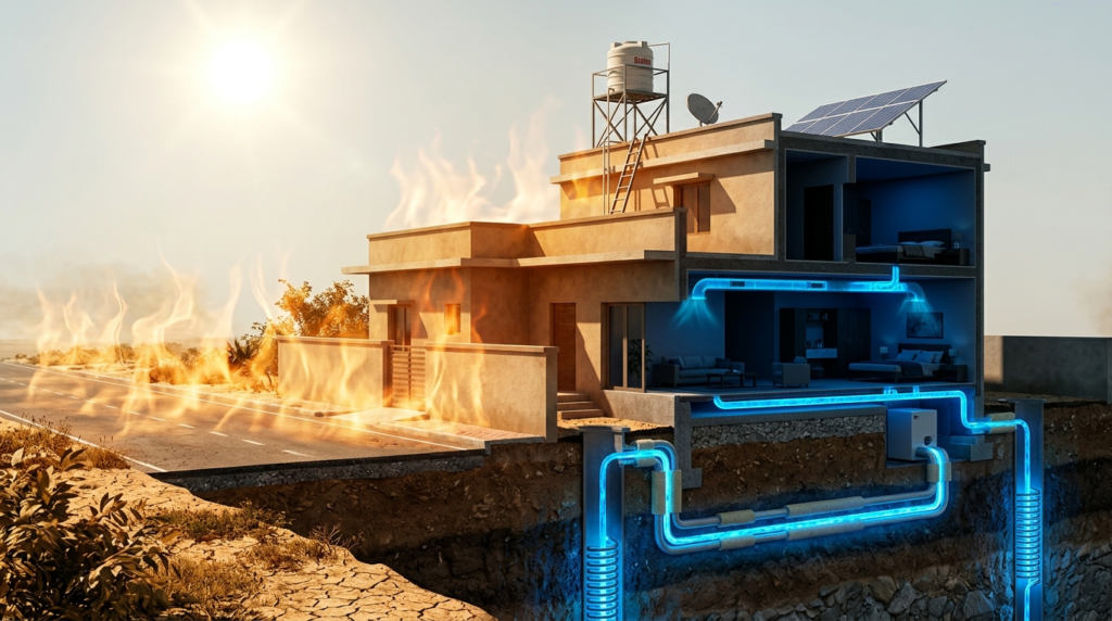 Indian Home With Geo thermal Is its practical